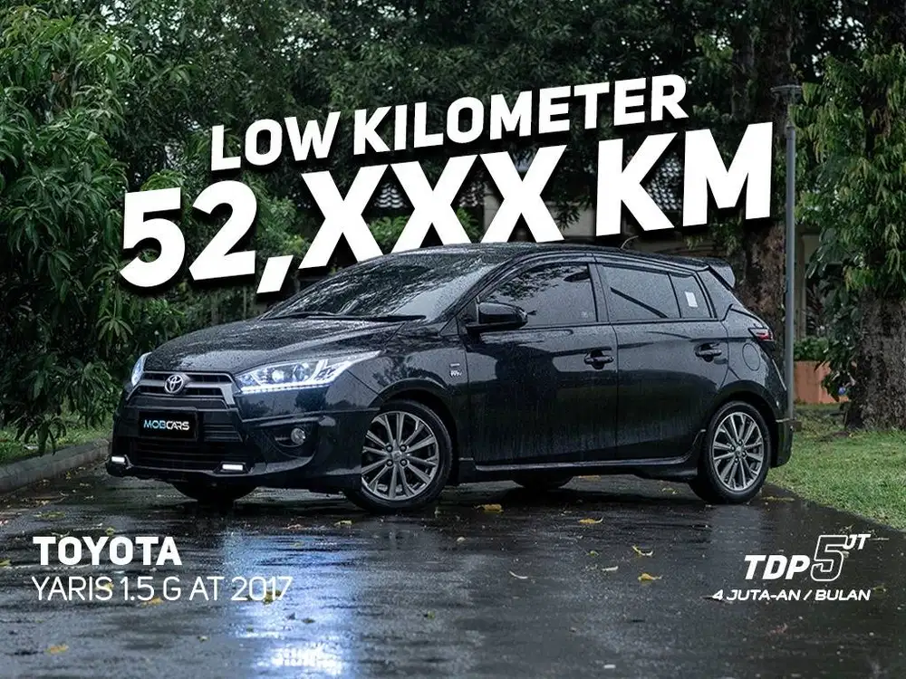 FREE BBM FULL TANK YARIS 1.5 G AT MATIC 2017 HITAM