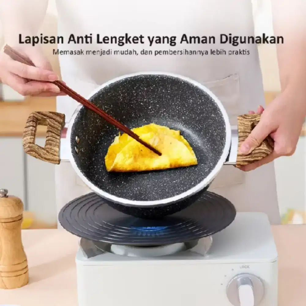 Cod 2 set panci wajan murah