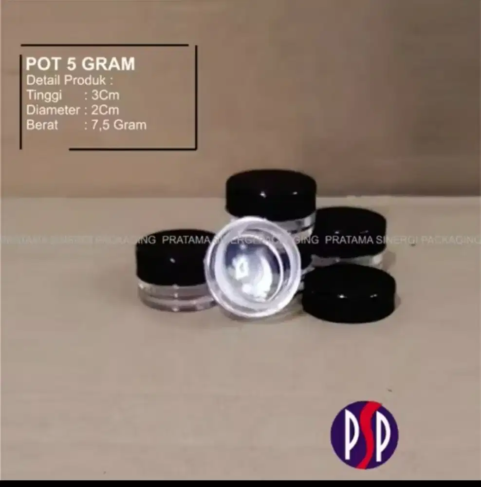 Pot cream 5 gram/Tempat wadah salep