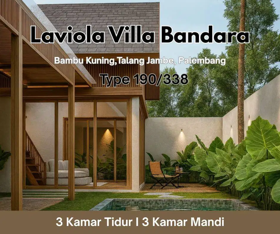 JUAL VILLA DEKAT BANDARA PALEMBANG