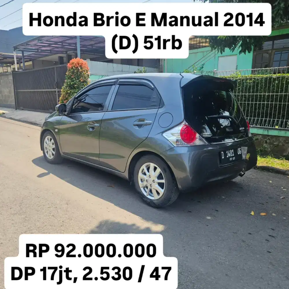 Antik KM 51rb.. Honda Brio E Manual 2014 (D)
