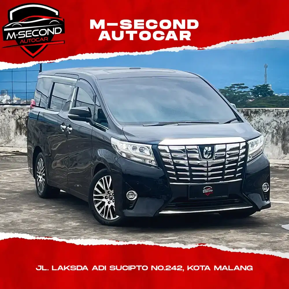 Toyota Alphard G ATPM 2.4 AT Bensin Matic 2016 Hitam Odo 69Ribu KM