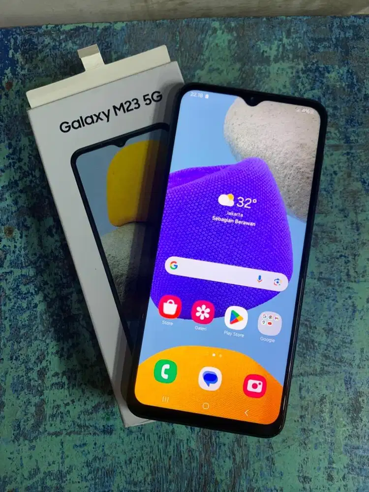Samsung M23 5G Ram 6/128gb resmi segel orinan gak ada minus