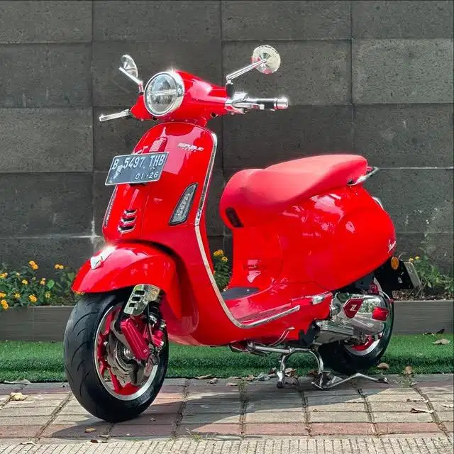 DIJUAL PRIMAVERA 150 RED EDITION IGET ABS LED TH 2020 FULL MODIF