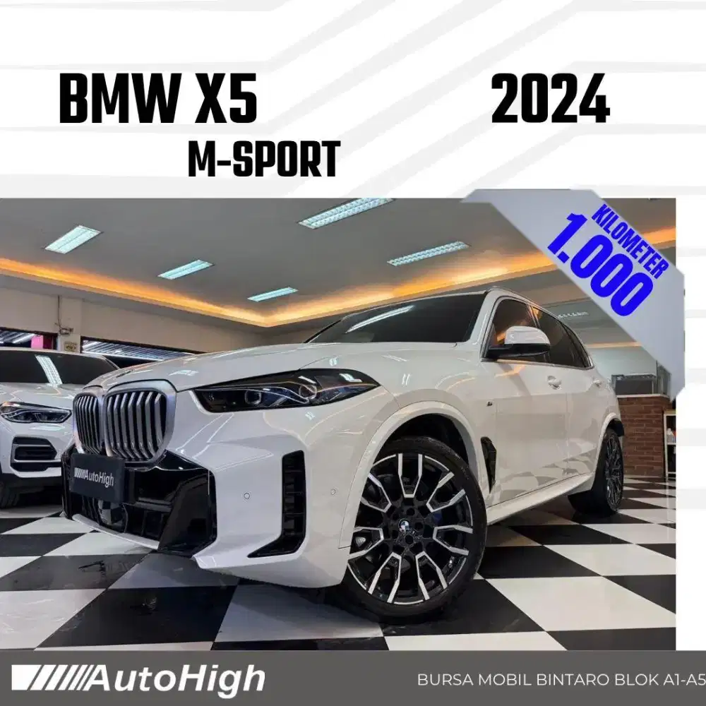 DP10% [Km1.000] X5 M-Sport 2024 White Reg 2025 #AUTOHIGH