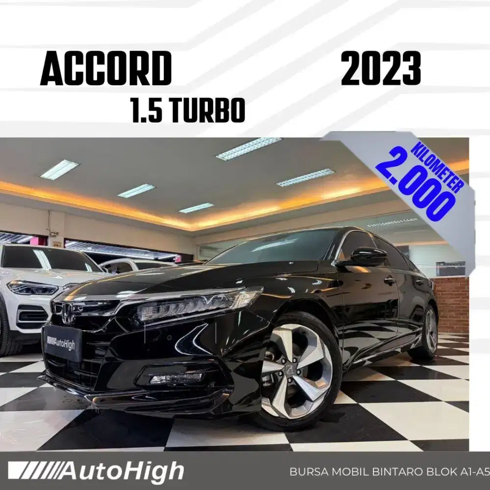 DP10% [Km2.000] Accord Sunroof 2022 Black Reg 2021 #AUTOHIGH