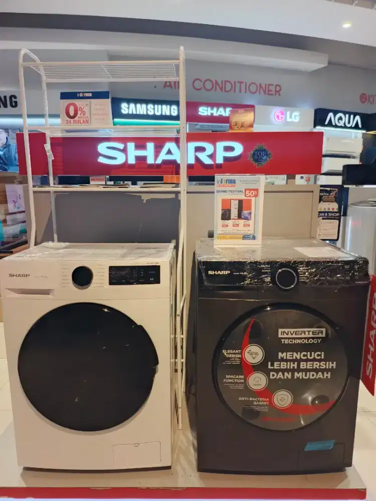 Mesin Cuci Sharp, Promo Free 1-2x Cicilan