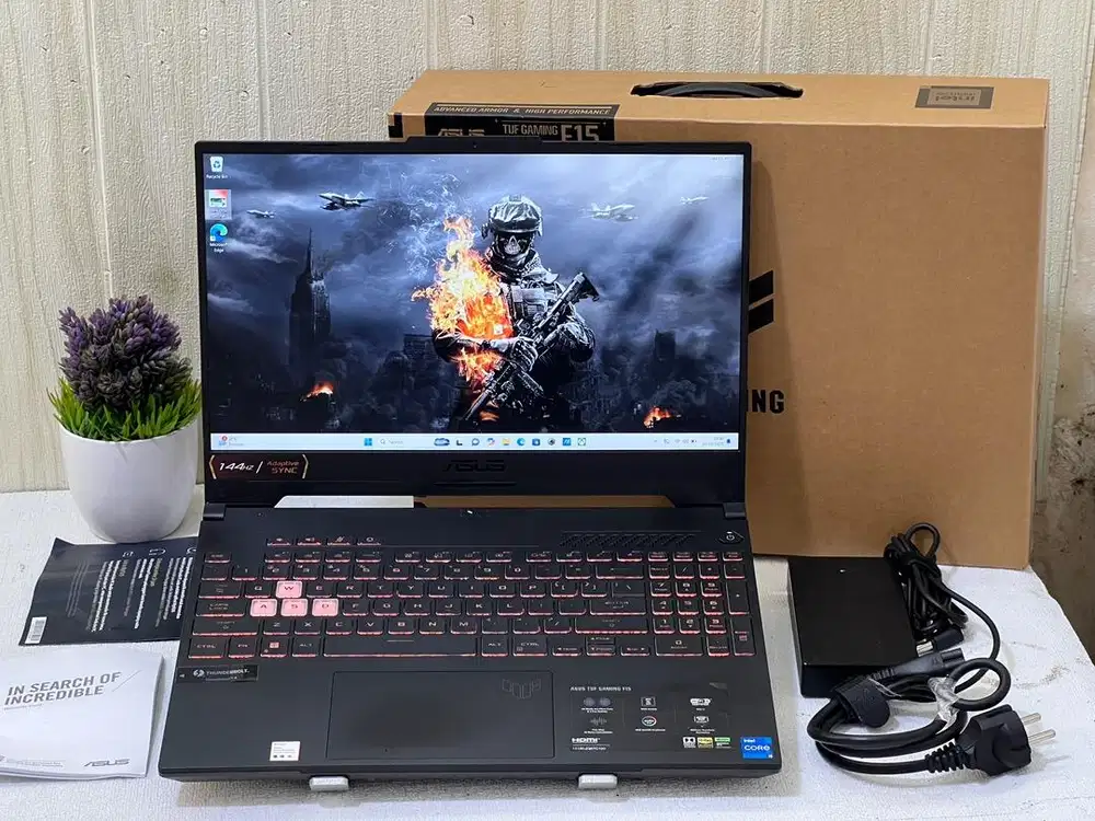 Asus TUF FX507ZC I5-12500H RAM 8 SSD 512 RTX 3050 Fullset Mulus