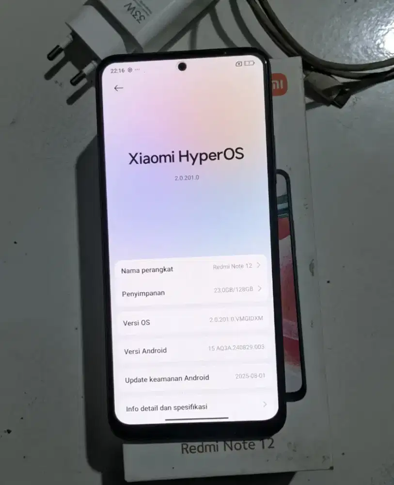 redmi note 12 fullset