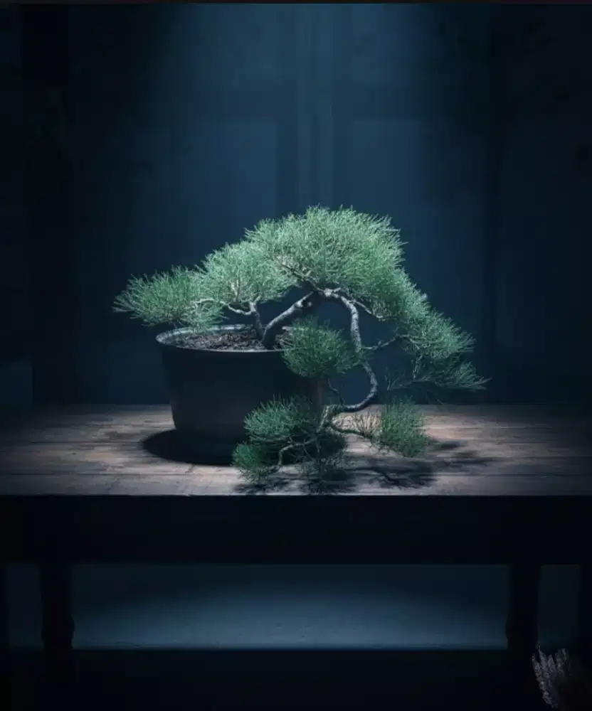 Bonsai Cemara Udang Cascade Style