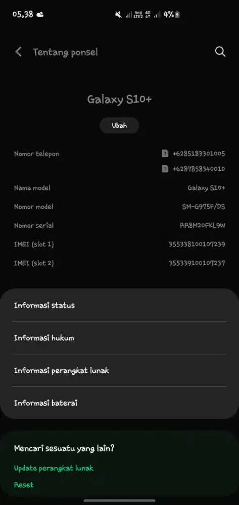 samsung s10 plus ram 8/128