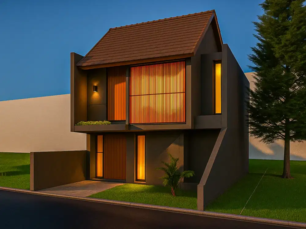 8 Menit JCM, Rumah Tropis Type 110 Dijual