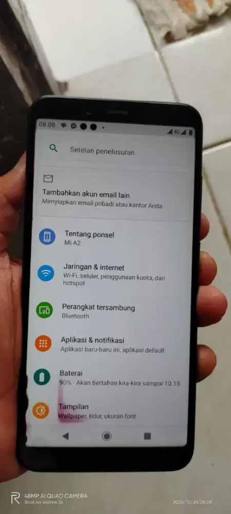 Rdmi mi A2   4/64 mnus noda merah kya di fto segel orian mlus