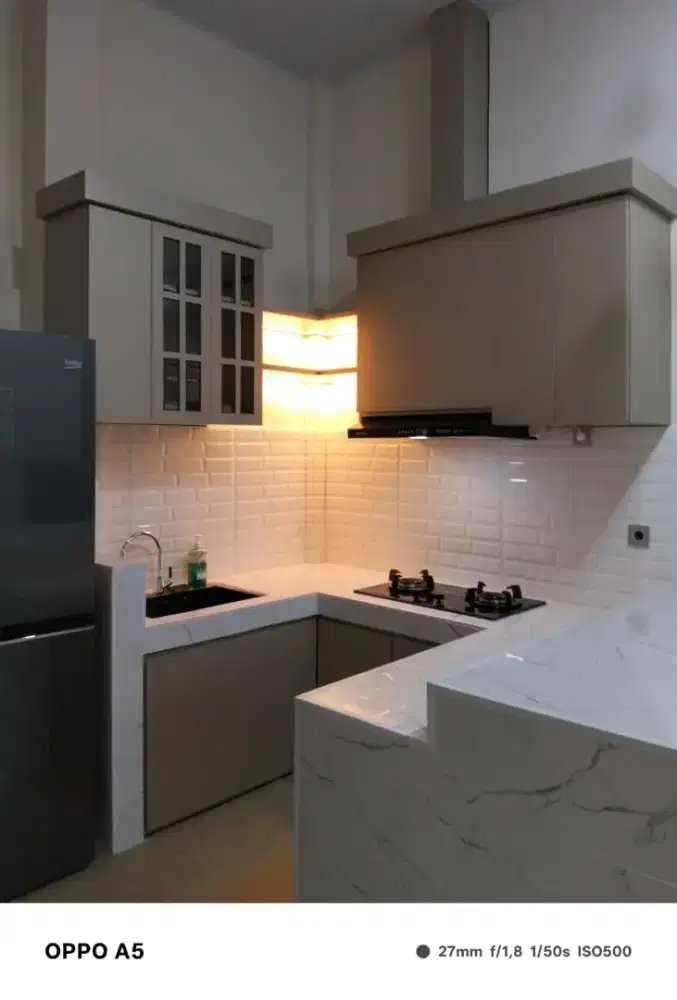 Kitchen set aluminium double layer