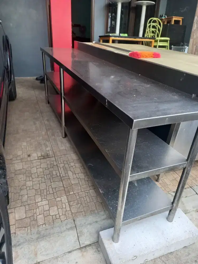 Dijual Cepat meja stanlies asli ukuran 240cm