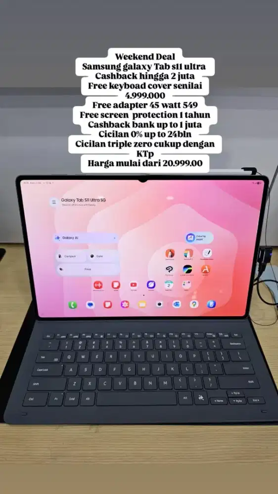 Samsung galaxy Tab S11 ultra free keyboad cover SENILAI 4.999