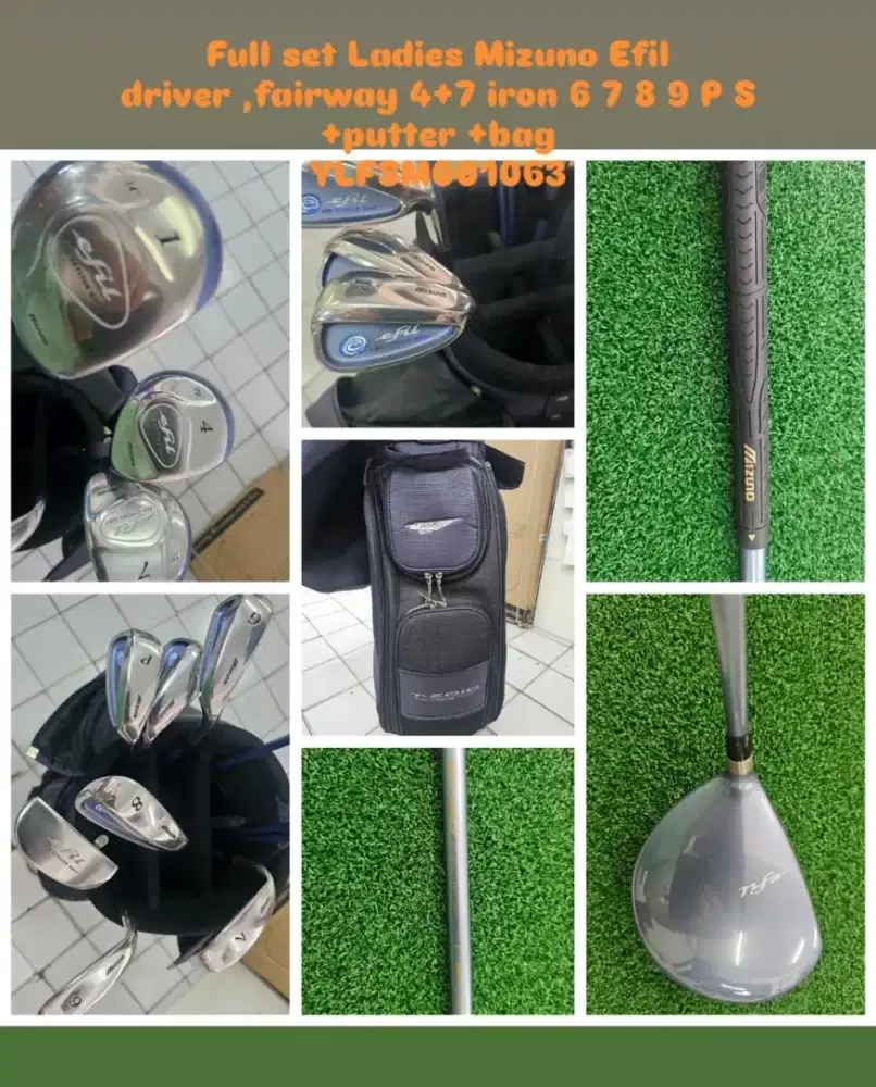 Stik Golf Ladies full set Mizuno Efill Bekas