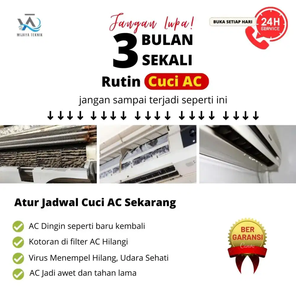 PEMBERSIHAN AC RUTIN, CUCI AC, BONGKAR PASANG AC BERGARANSI