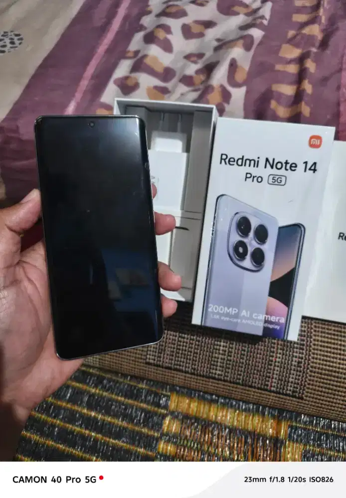 Redmi note 14 pro 5G BH 100% cc baru 18 3 minggu pakai
