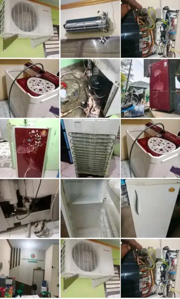 Service AC/ KULKAS/ Mesin Cuci/Pompa air