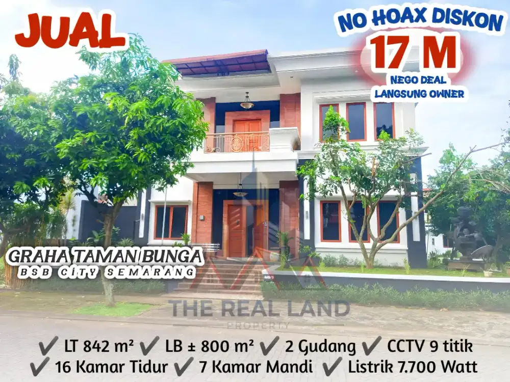 Graha taman bunga BSB Semarang rumah cantik di jual