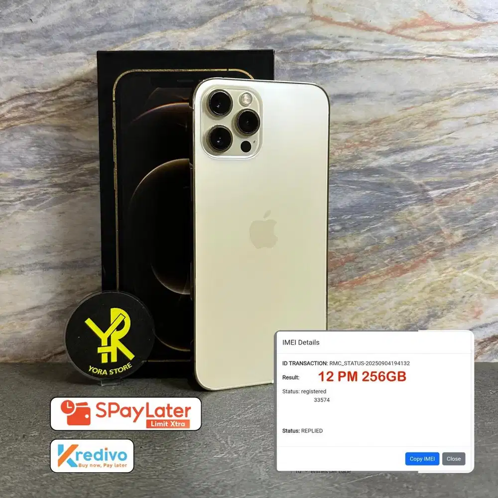 iPhone 12 ProMax 256GB Second All Op Permanent Fullset