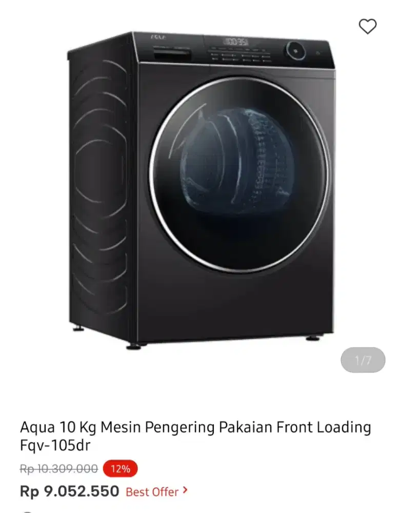 DRYER AQUA FRONT LOAD 10KG