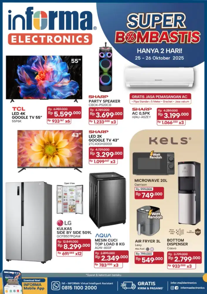 Promo ac 1/2pk harga murah