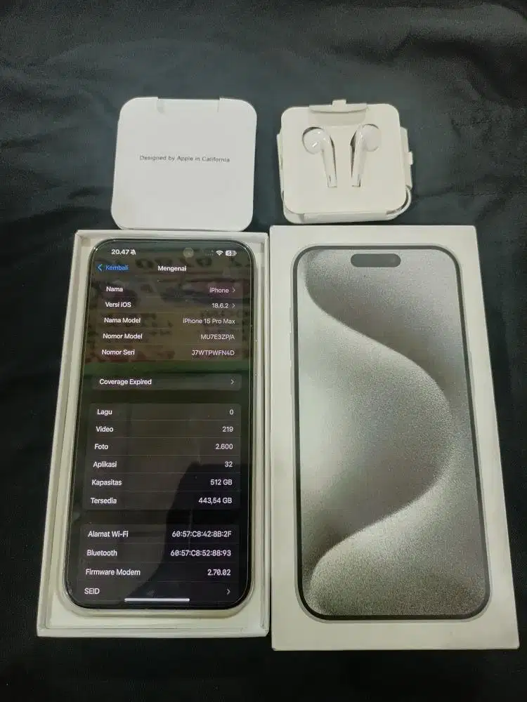 IPhone 15 Pro Max 512GB Inter Fullset