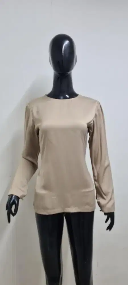 Atasan satin premium, iner satin premium S, blouse satin premium