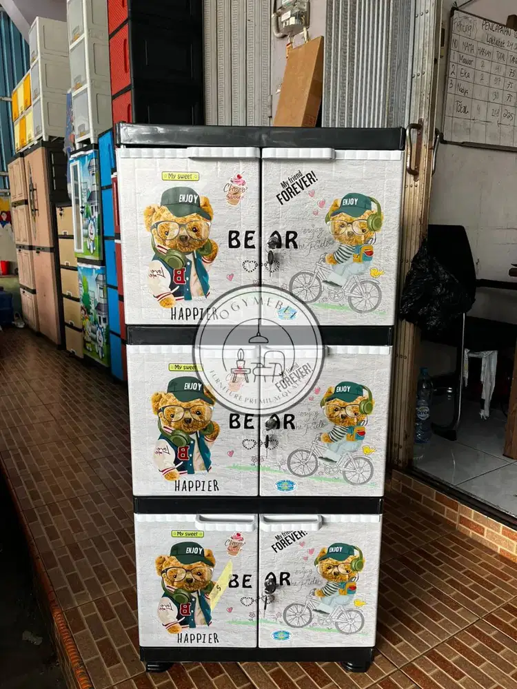 Promo lemari plastik 3 susun sale termurah terlaris