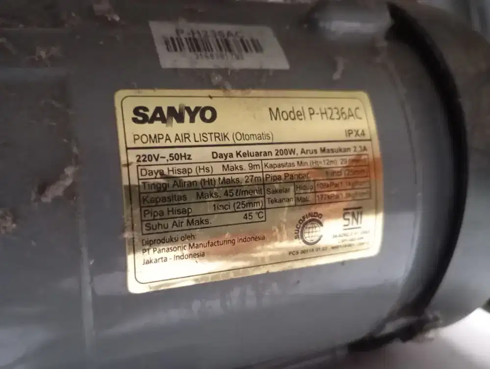Pompa Sanyo Ph236ac