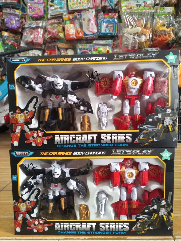 mainan anak robbot tobbot isi 2