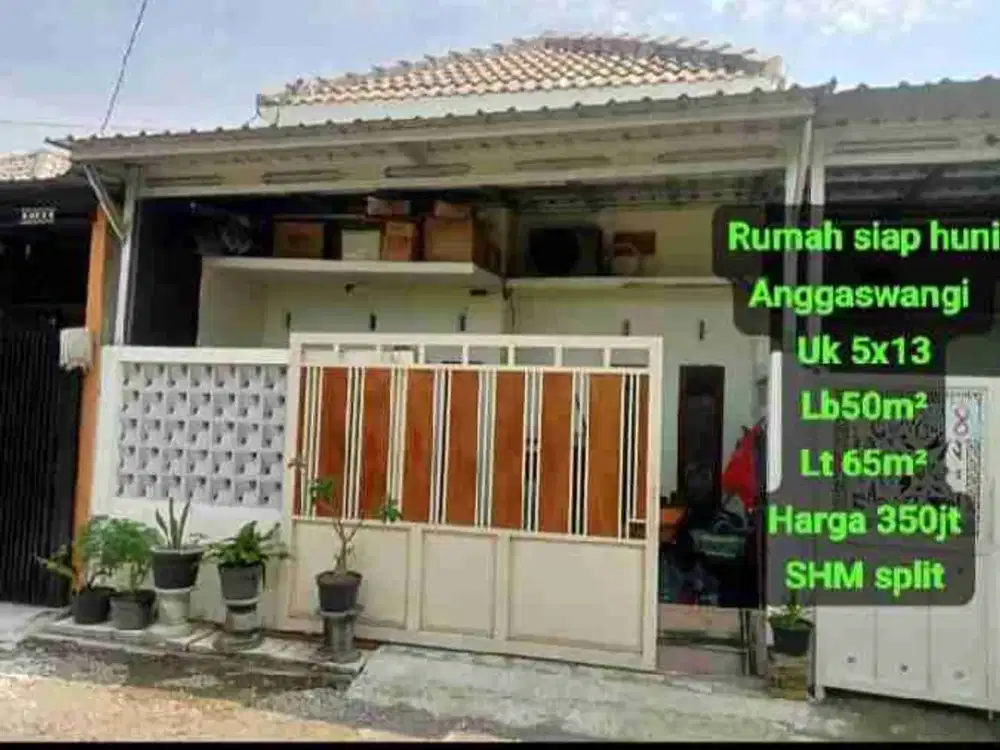 Rumah siap huni Anggaswangi Sukodono Sidoarjo