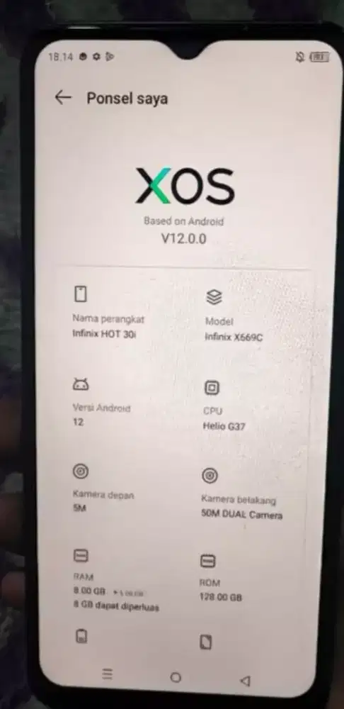 Hp infinix hot 30i