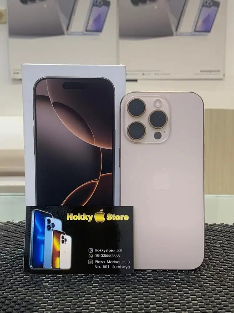 Iphone 16pro/128gb desert titanium garansi ibox Agustus 2026 bh 100%