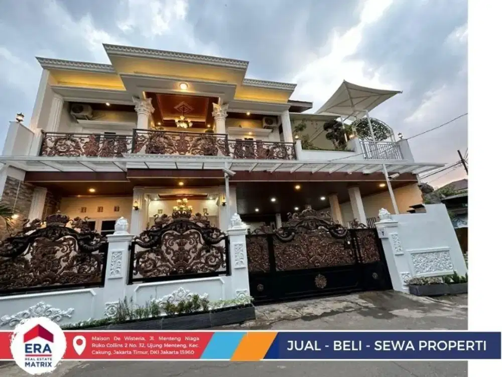 Jual Rumah Super Mewah Cantik Dan Elegan Lokasi Strategis Dan Bebas Banjir Di Jalan Malaka Jaya Utama