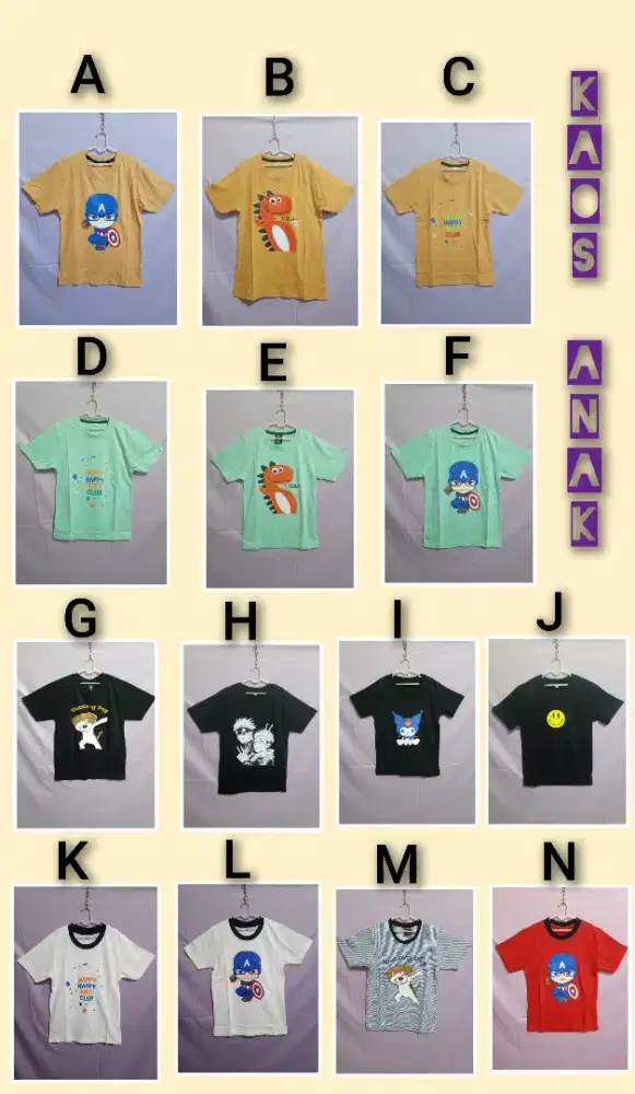 Kaos anak murah