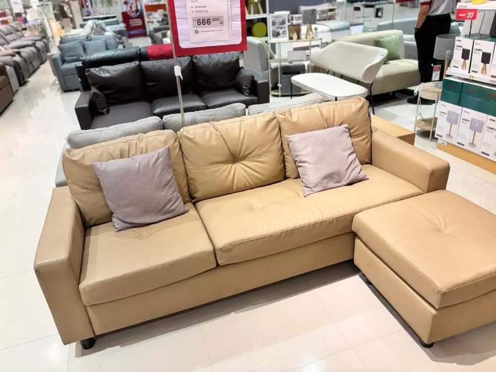 Sofa sudut L gratis kirim jabodetabek