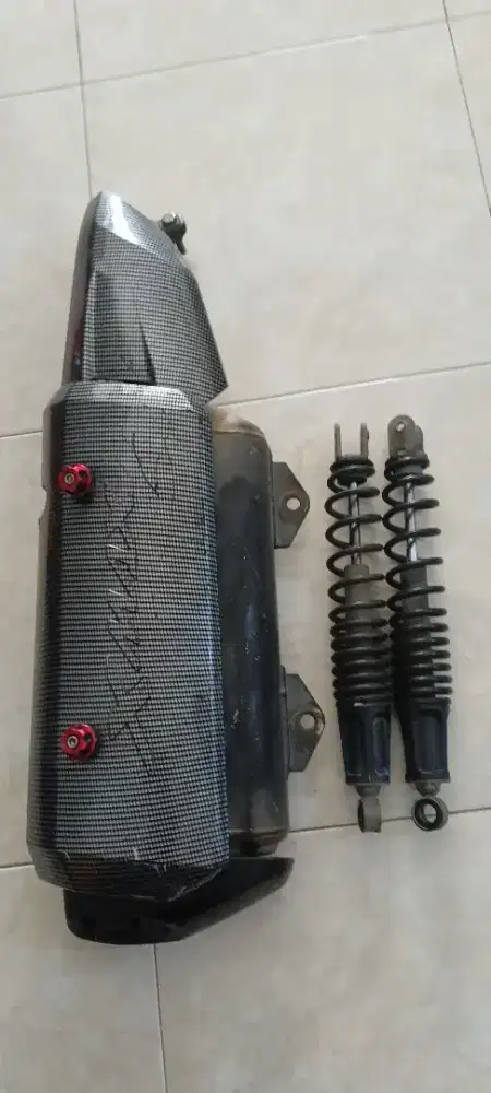 Shockbreaker original copotan Yamaha X-Max old 2020 & Knalpot X-Max