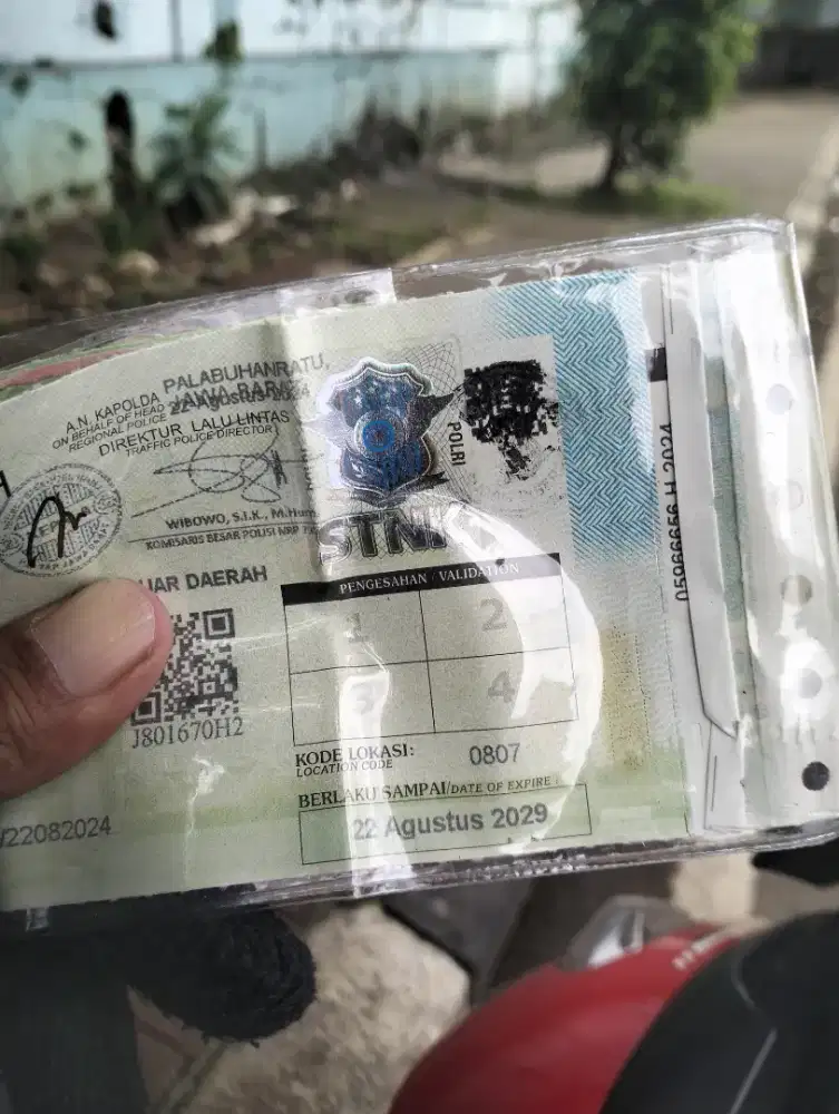 STNK motor Mio M3 tahun 2019