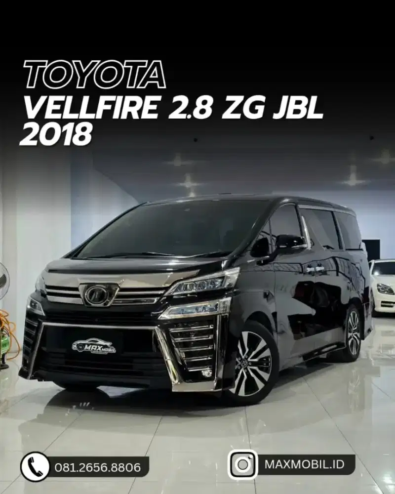 [ODO 10RBAN‼️] TOYOTA VELLFIRE 2.4 ZG JBL AT 2018 pemakaian 2019