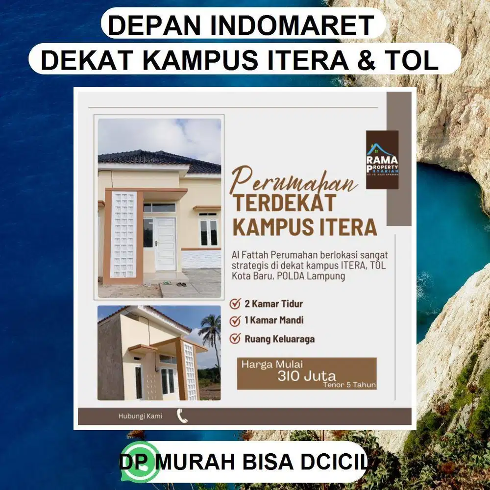 PERUMAHAN DEPAN INDOMARET KAMPUS ITERA