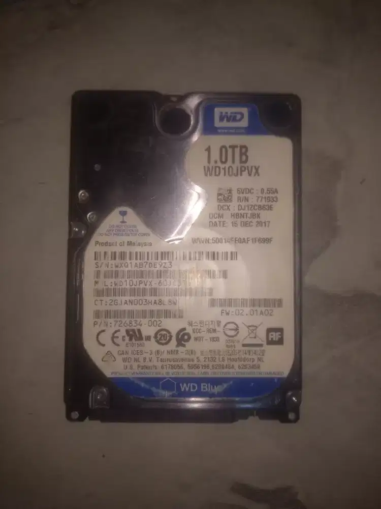 Harddisk laptop WD 1TB