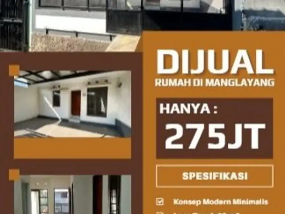 Dijual Rumah Di Manglayang Regency Akses dekat Tol Cileunyi