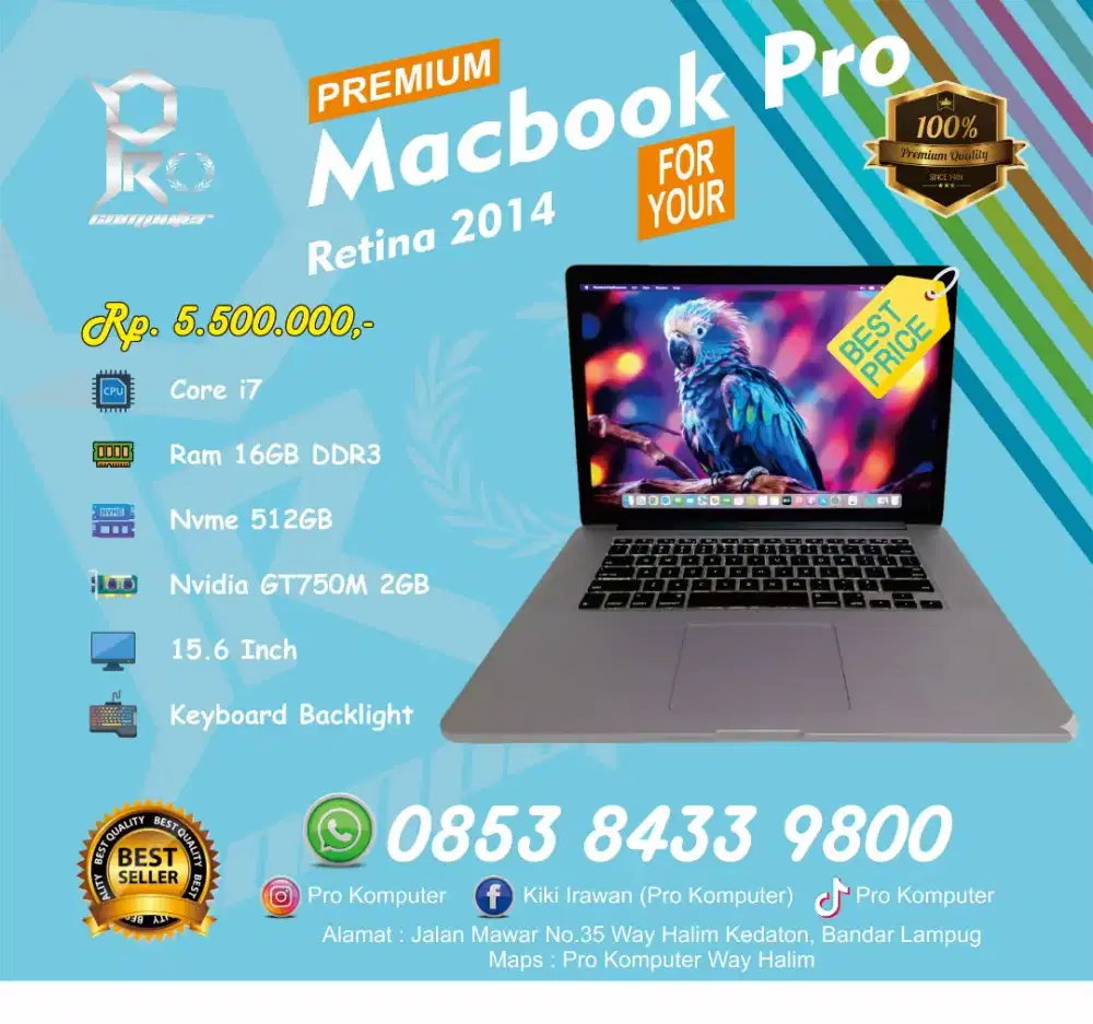 Macbook Pro Retina 2014 15Inch Render Editing Prokomputer