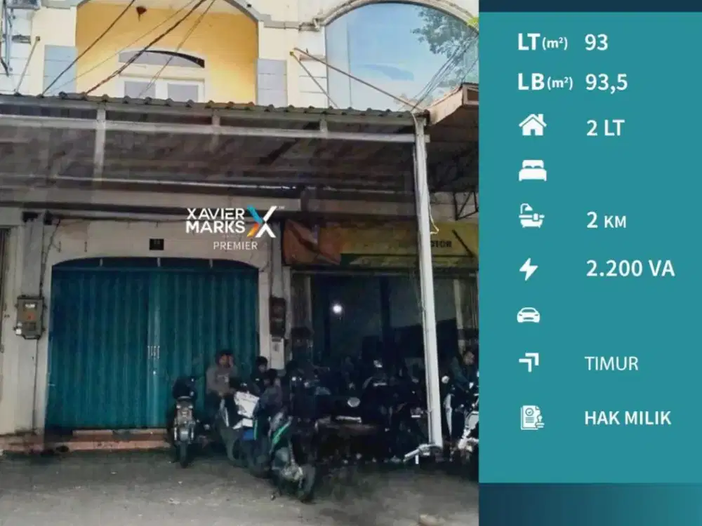 Dijual/Disewakan Ruko 2 Lantai Strategis Tumenggung Suryo Malang