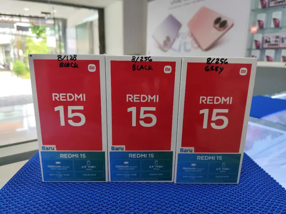 Redmi 15 New,Garansi Resmi 15 Bulan,Bisa COD & Melayani Kredit