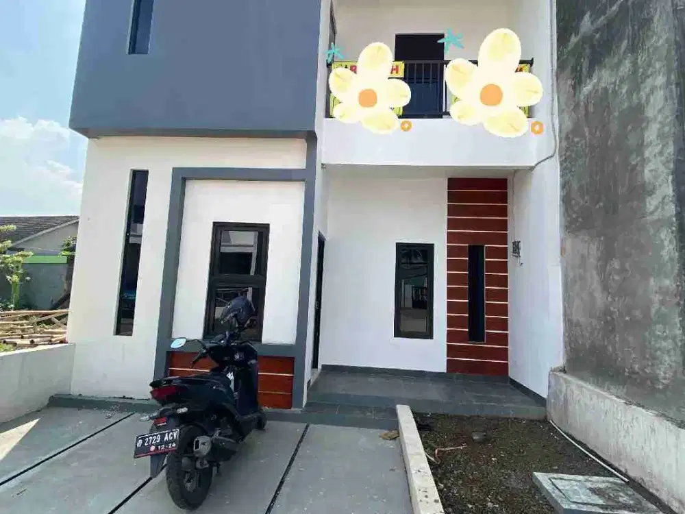 Disewakan rumah di d'royale Cijerah 2 lantai minimalis 35jt pertahun