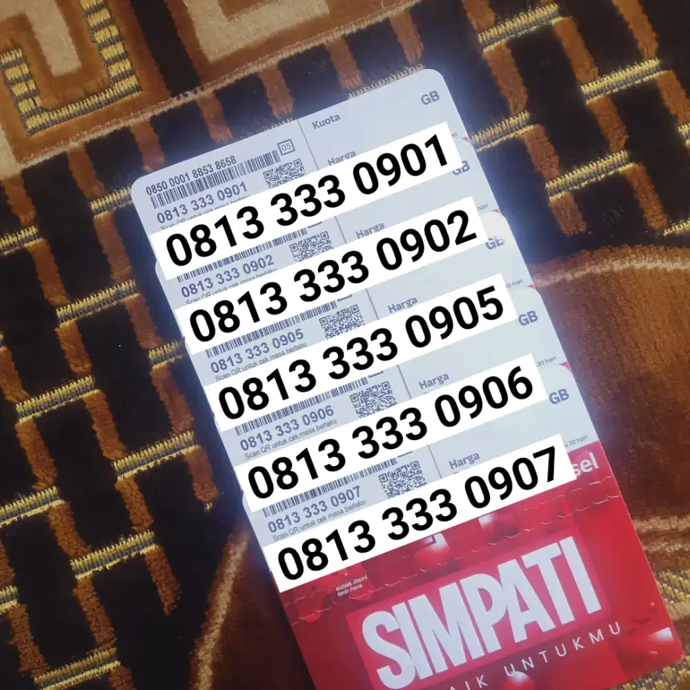 Nomor Cantik Telkomsel Simpati 11 Digit Hokki